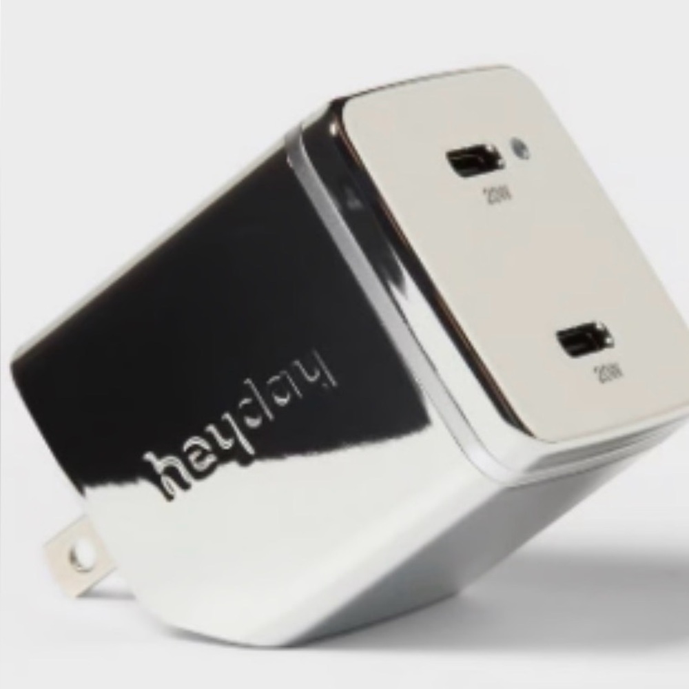Heyday Gray Charging Box for 2 usb-c - Picture 2 of 5